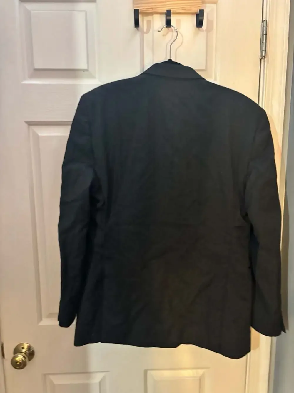 Pronto Uomo Platinum Men Black Two Button Suit Jacket Blazer 40R Medium